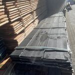 Ca. 50x Grenen Zweeds Rabat Zwart Gecoat, 21x190mm, lengte 400cm